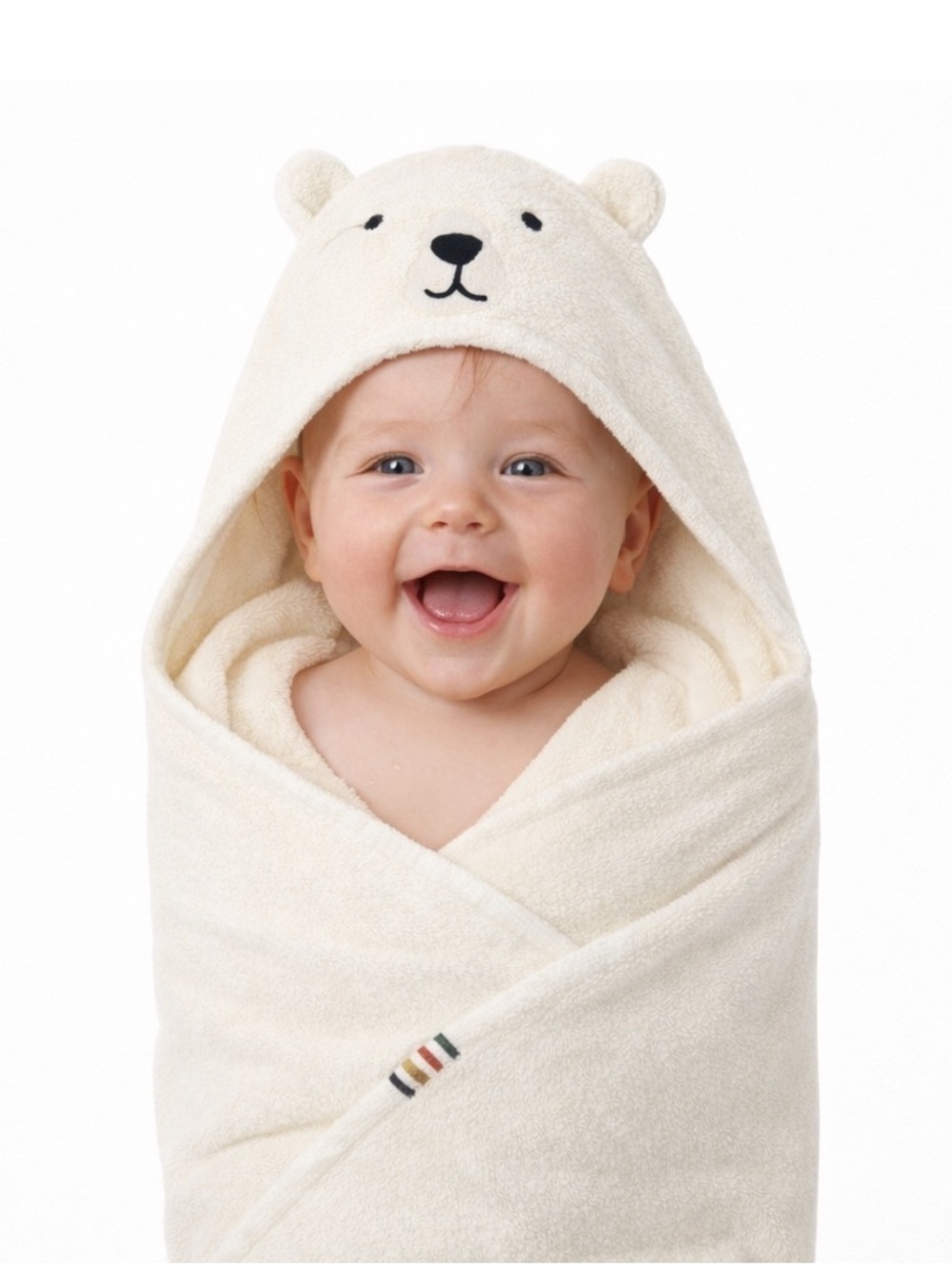 Size 0–4 Years HBC Hudson’s Bay Limited Edition Stripes Baby Hooded Bear Towel